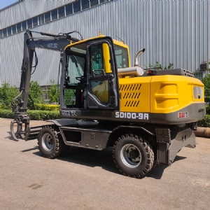 100型輪式抓木機  